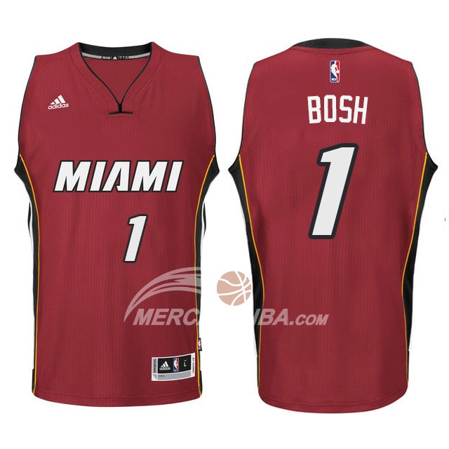 Maglia NBA Bosh Miami Heats Rojo